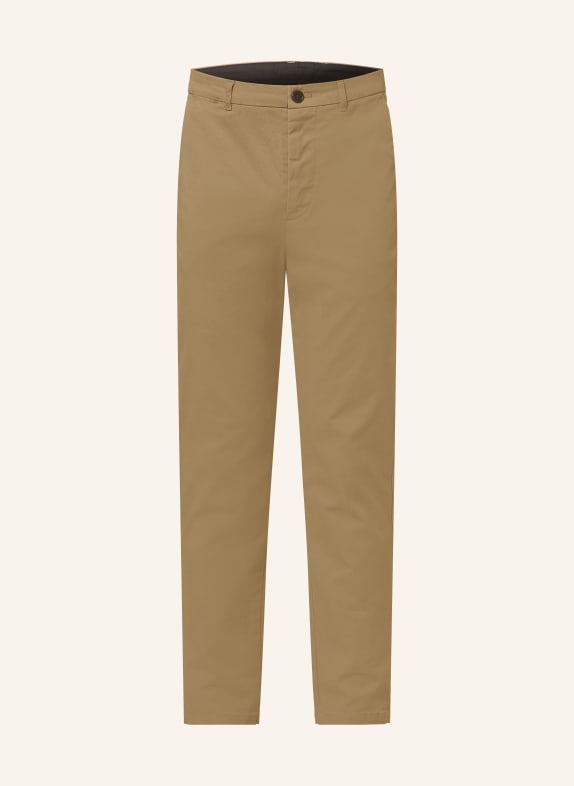 ALLSAINTS Chino kalhoty WALDE Extra Slim Fit HNĚDÁ