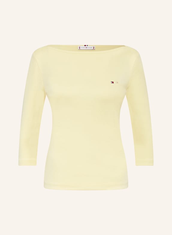 TOMMY HILFIGER Shirt with 3/4 sleeves LIGHT YELLOW