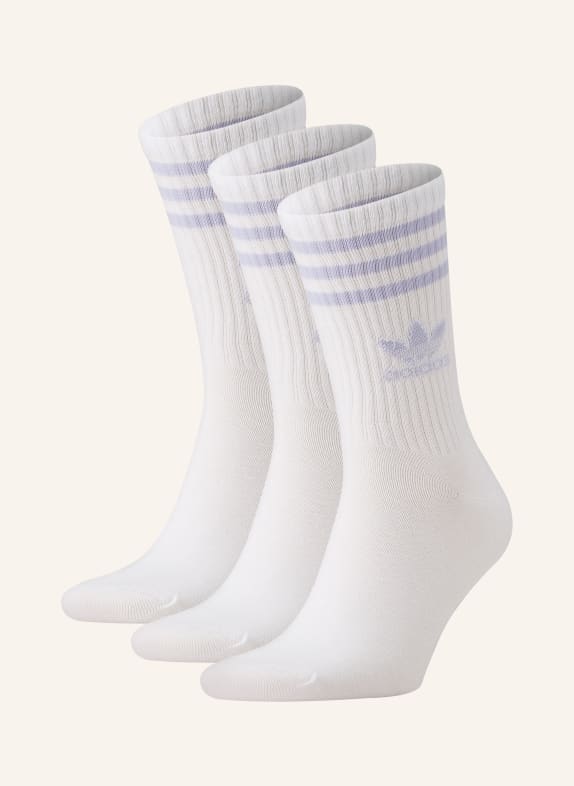 adidas Originals Ponožky CREW, 3 páry v balení WHITE/VIOTON