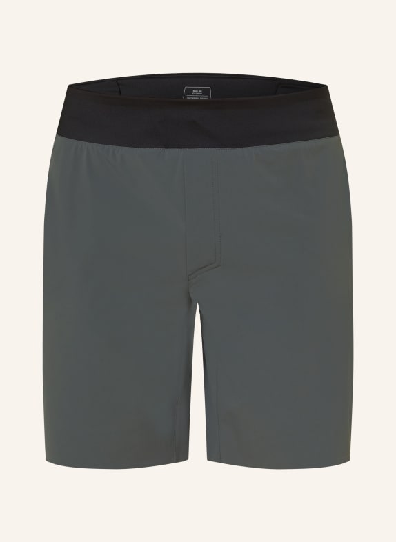 On 2-in-1 running shorts TEAL/ BLACK