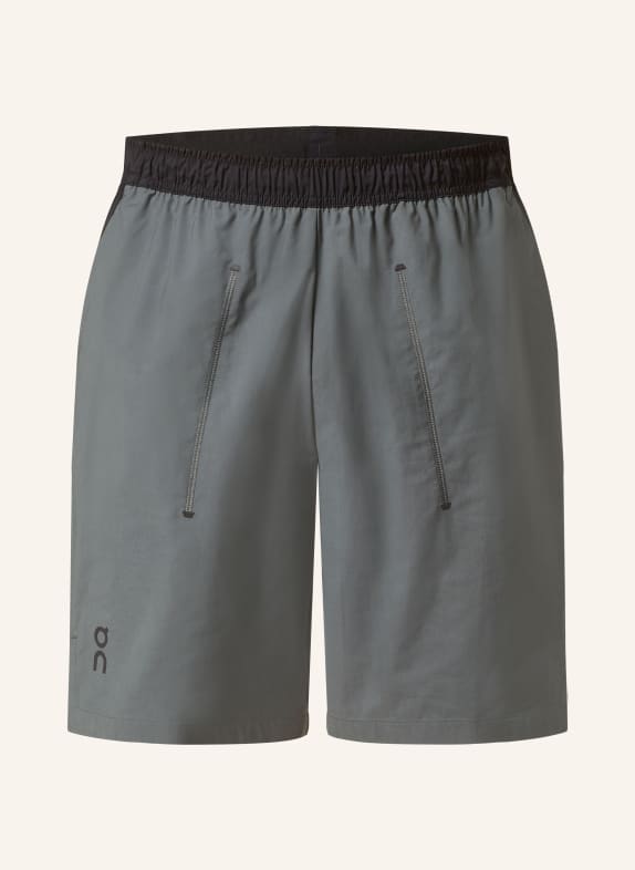 On Training shorts ALL-DAY GRAY/ BLACK