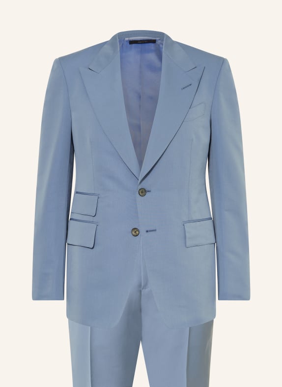 TOM FORD Suit SHELTON slim fit with silk LIGHT BLUE