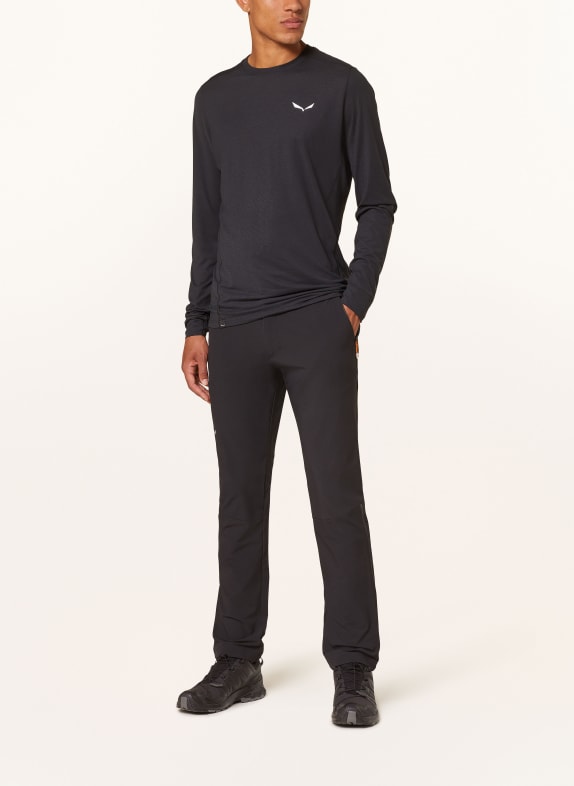 SALEWA Longsleeve PUEZ DRY'TON ZWART