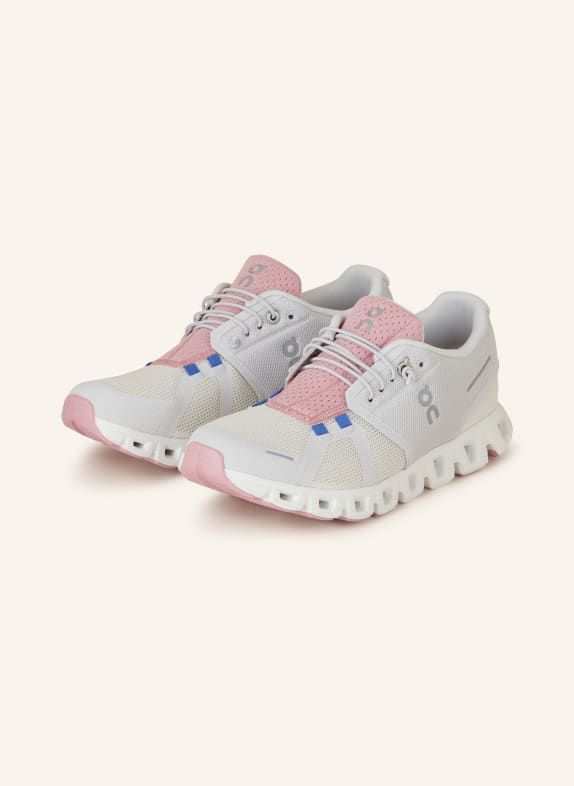On Sneakers CLOUD 5 PUSH LIGHT GRAY/ PINK