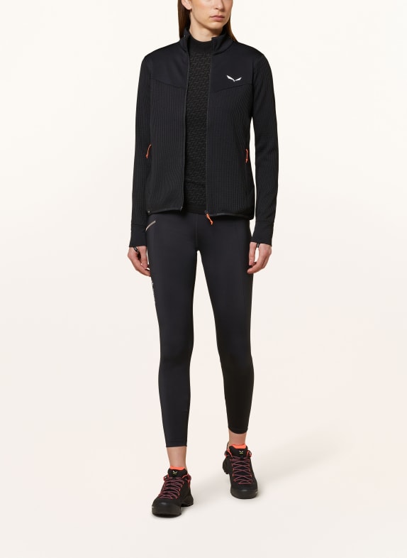 SALEWA Jachetă midlayer PUEZ NEGRU