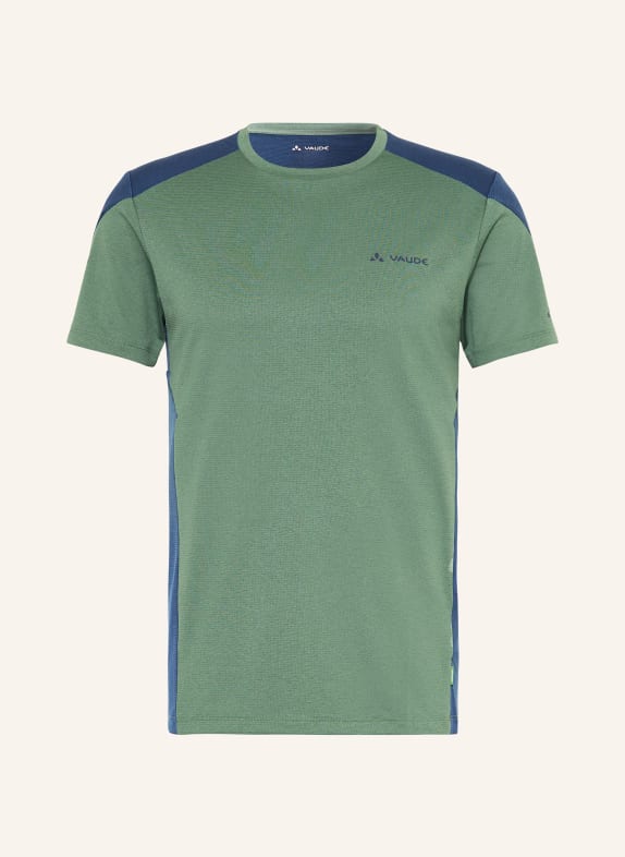 VAUDE T-shirt ELOPE GREEN/ DARK BLUE