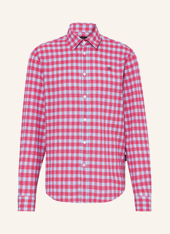 NAPAPIJRI Shirt TULITA comfort fit RED/ LIGHT BLUE