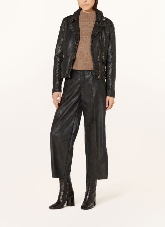 gipsy Leather jacket GWCADIZ BLACK