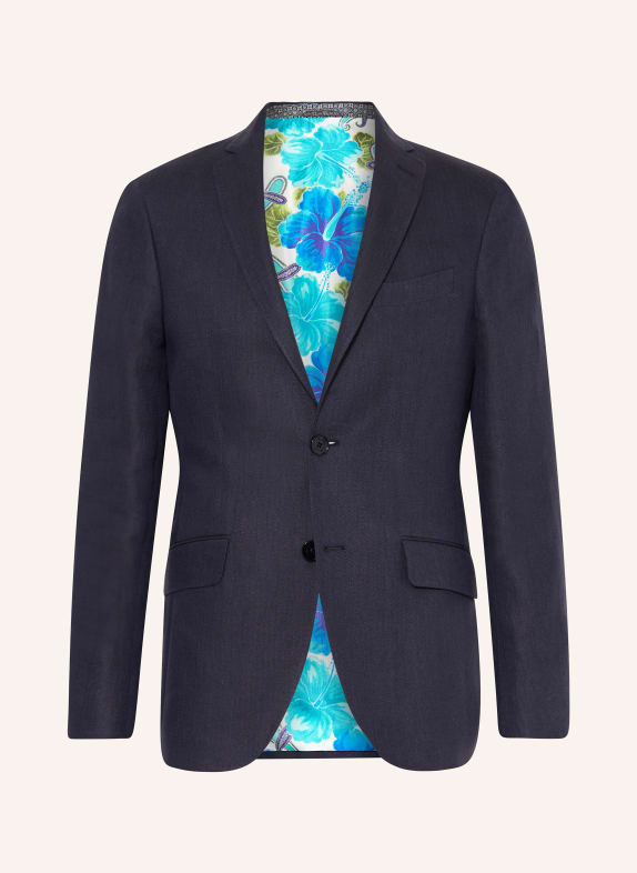 ETRO Suit jacket slim fit in linen B0665 NAVY