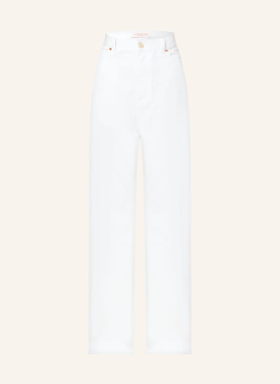 VALENTINO Straight jeans WHITE