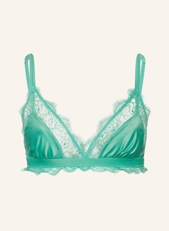 LOVE Stories Triangle bra LOVE LACE in satin MINT