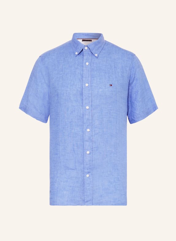 TOMMY HILFIGER Short sleeve shirt regular fit made of linen LIGHT BLUE