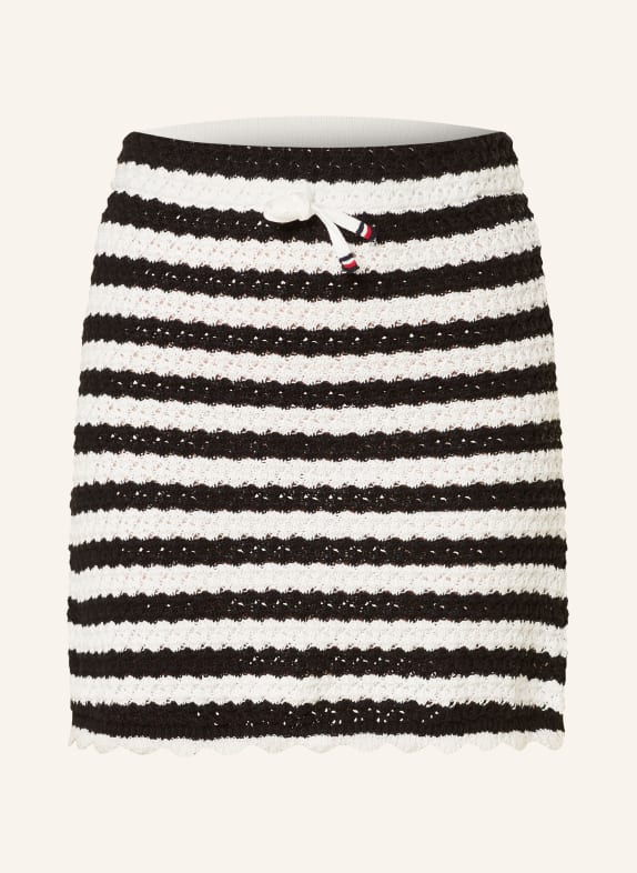 TOMMY JEANS Knit skirt BLACK/ WHITE