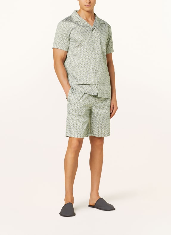 TOMMY HILFIGER Nattlinne OLIVGRÖN / VIT