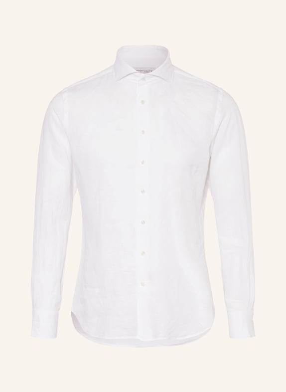PROFUOMO Linen shirt regular fit WHITE