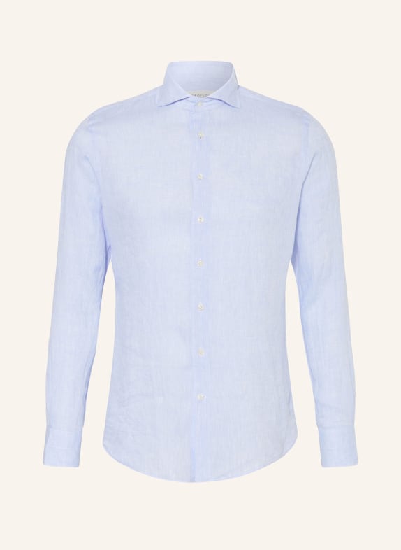 PROFUOMO Linen shirt regular fit LIGHT BLUE