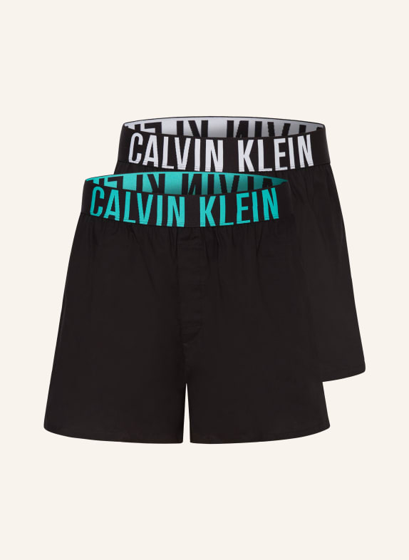 Calvin Klein Boxerky, 2 kusy v balení ČERNÁ