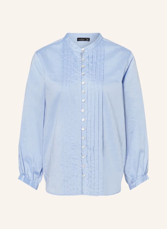 van Laack Shirt blouse ESMA with 3/4 sleeves LIGHT BLUE