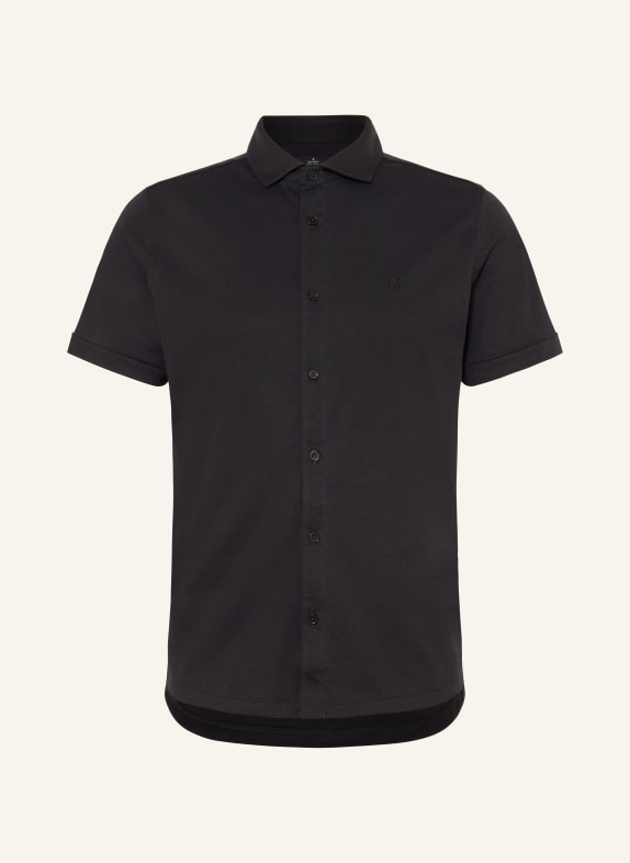 RAGMAN Short sleeve shirt modern fit BLACK