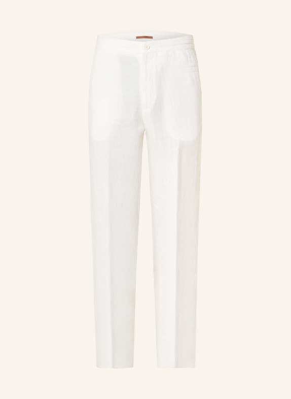 ZEGNA Linen pants extra slim fit WHITE