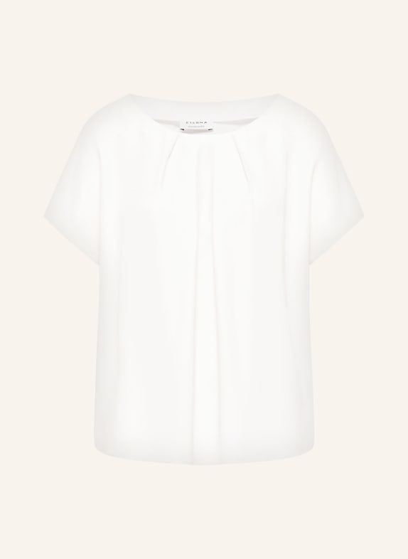 ETERNA Shirt blouse in satin WHITE