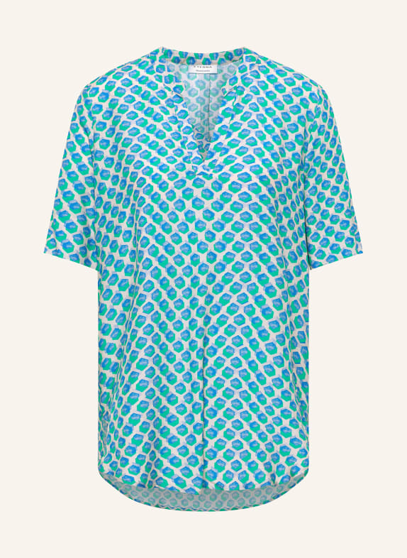 ETERNA Shirt blouse BLUE/ LIGHT GRAY/ GREEN