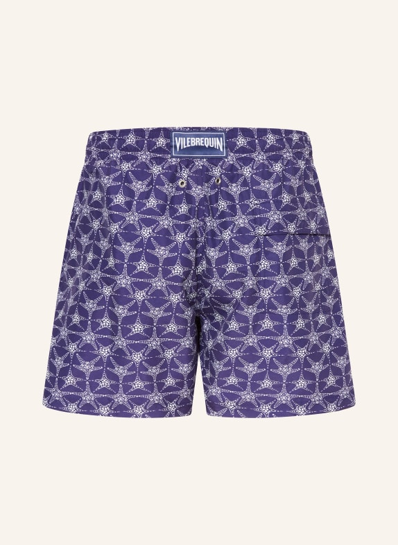 VILEBREQUIN Badeshorts MOOREA BLÅ / HVID