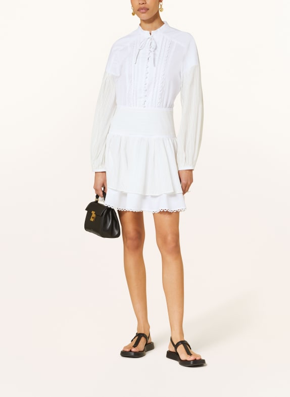 SLY 010 Dress LILJA with broderie anglaise WHITE