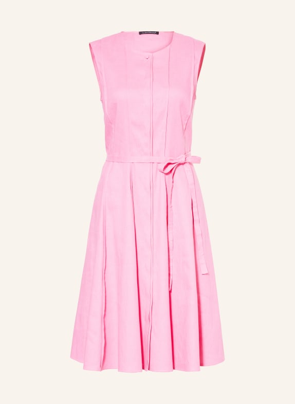 LUISA CERANO Dress with linen PINK