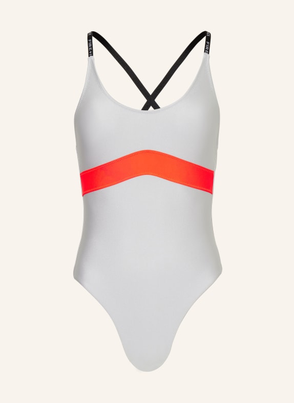 FIRE+ICE Swimsuit FABULA SILVER/ NEON ORANGE