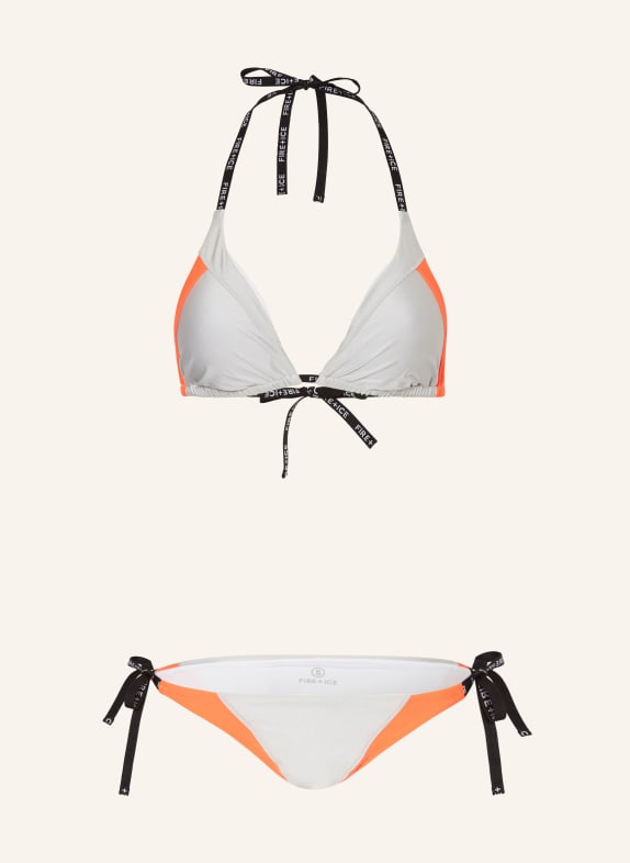 FIRE+ICE Triangle bikini BAILA SILVER/ NEON ORANGE