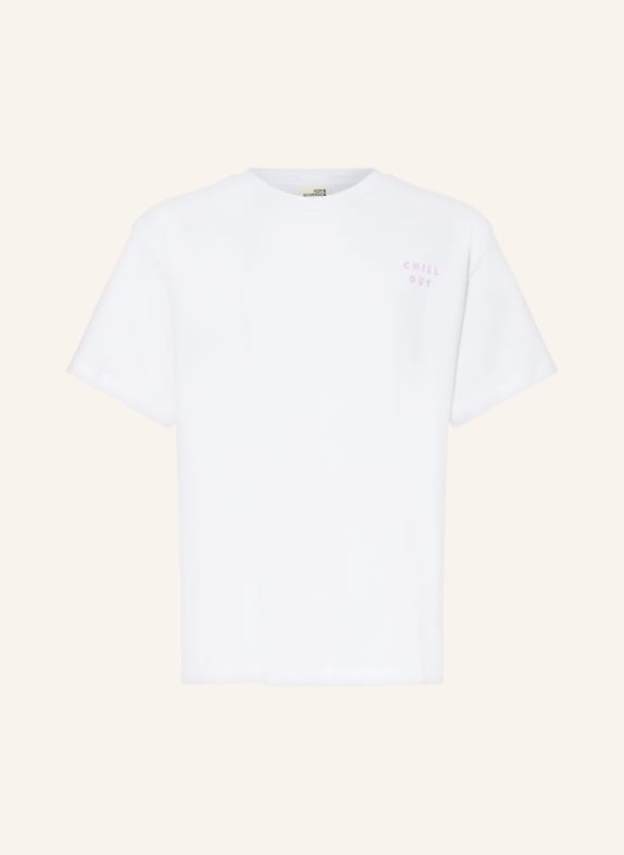 SOFIE SCHNOOR T-Shirt WEISS/ HELLORANGE/ HELLLILA