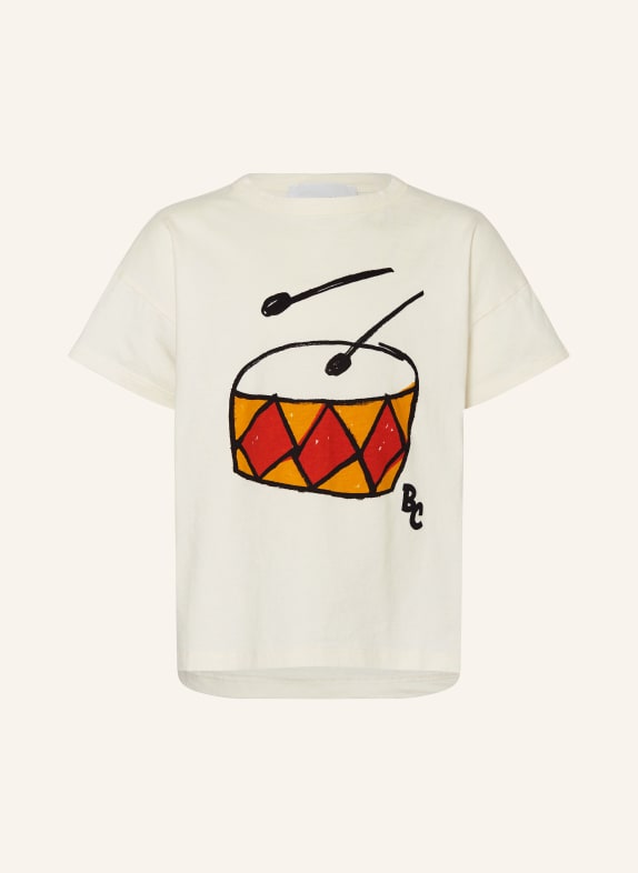 BOBO CHOSES T-shirt ECRU/ CZERWONY/ POMARAŃCZOWY