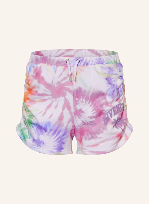 GIVENCHY Sweatshorts WEISS/ PINK/ LILA