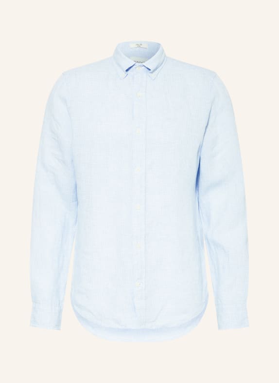 GANT Linen shirt slim fit LIGHT BLUE/ WHITE