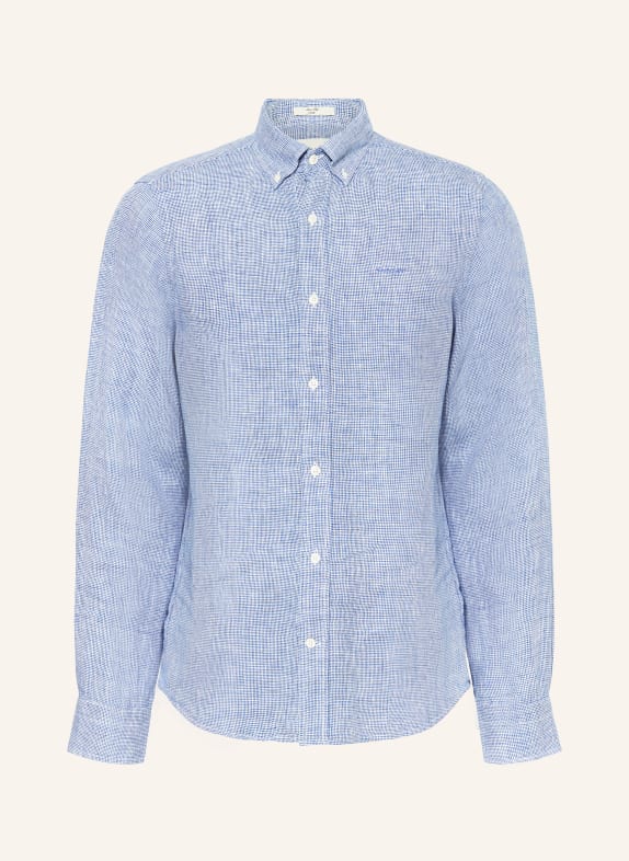 GANT Linen shirt slim fit LIGHT BLUE/ WHITE