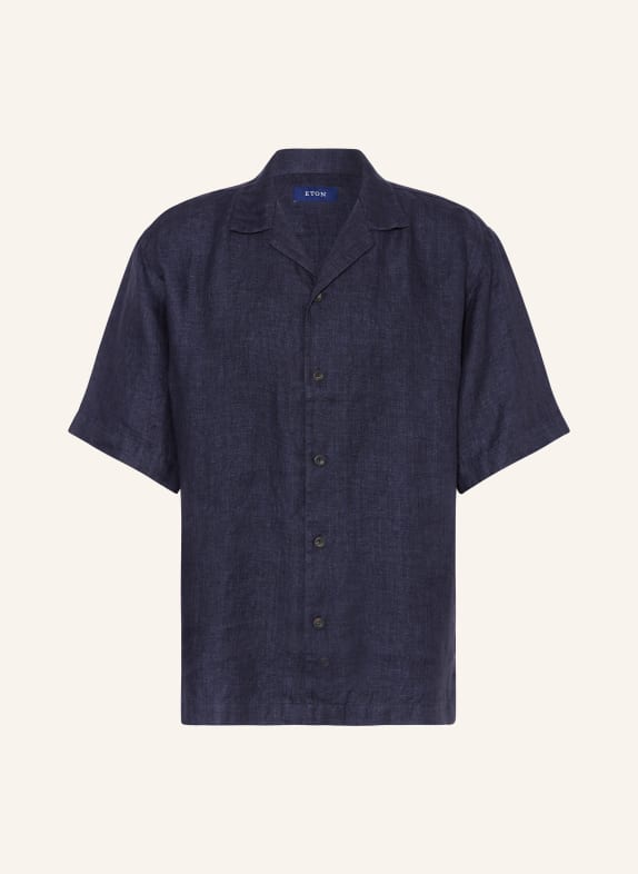 ETON Resort shirt relaxed fit made of linen DARK BLUE