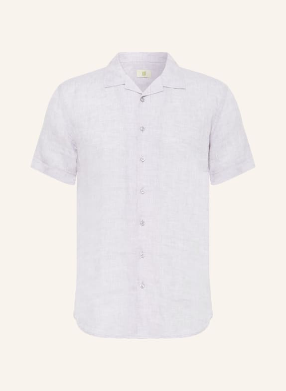 Q1 Manufaktur Resort shirt OLLY slim relaxed fit in linen GRAY