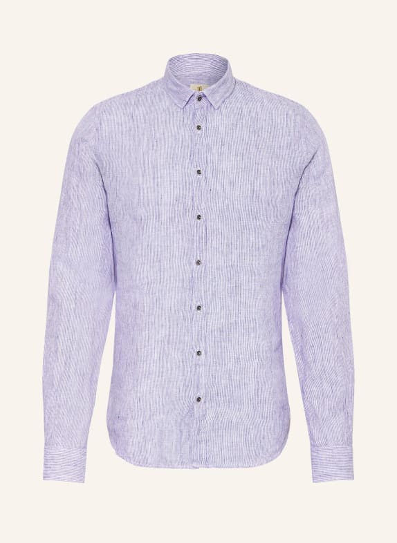 Q1 Manufaktur Linen shirt extra slim fit WHITE/ BLUE