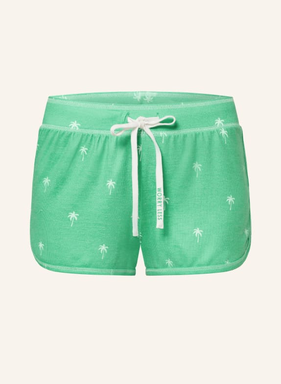 P.J.Salvage Pajama shorts GREEN/ WHITE