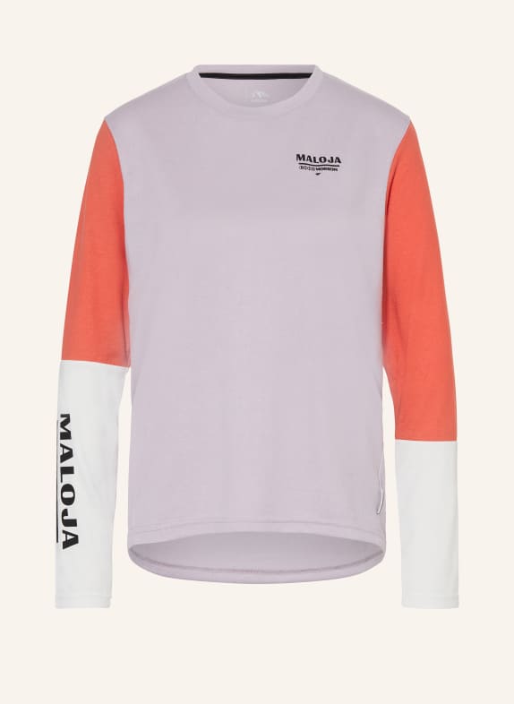 maloja Cycling shirt TURNERKAMPM. PURPLE/ ORANGE/ WHITE