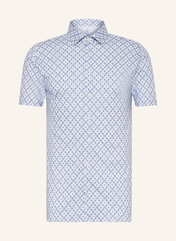 DESOTO Short sleeve shirt slim fit in jersey GRAY/ BLUE GRAY