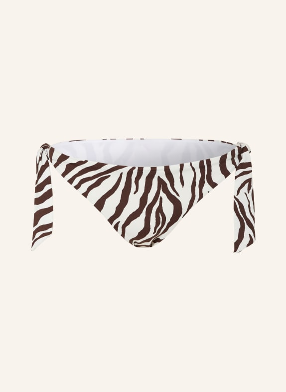 Max Mara BEACHWEAR Triangle bikini bottoms SILVANA WHITE/ DARK BROWN