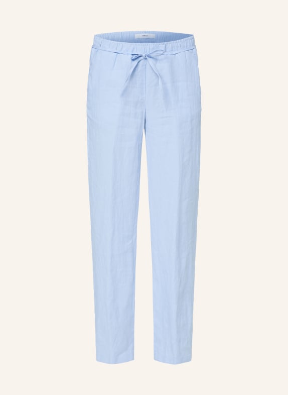 BRAX Linen trousers FARINA LIGHT BLUE