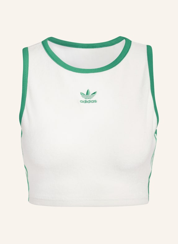 adidas Originals Cropped top made of terry cloth WHITE/ GREEN
