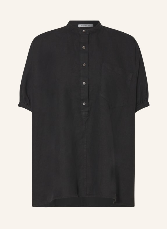 SoSUE Shirt blouse made of linen BLACK