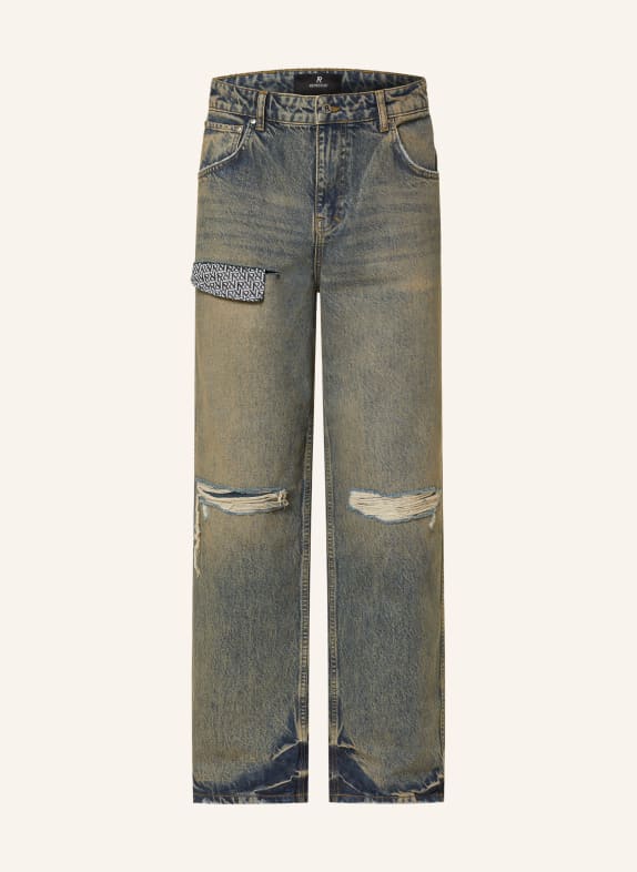 REPRESENT Destroyed Jeans Straight Fit 25 BLUE CREAM