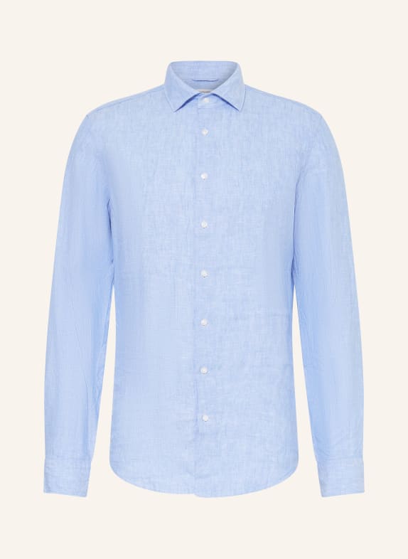 seidensticker Linen shirt slim fit LIGHT BLUE