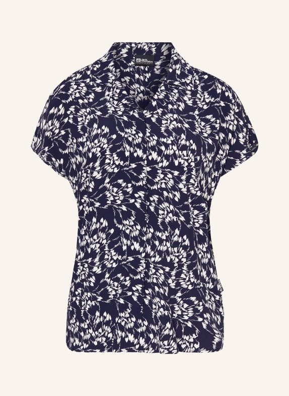 Jack Wolfskin Outdoor blouse SOMMERWIESE DARK BLUE/ WHITE