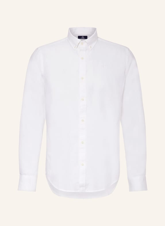 LA MARTINA Shirt regular fit with linen WHITE